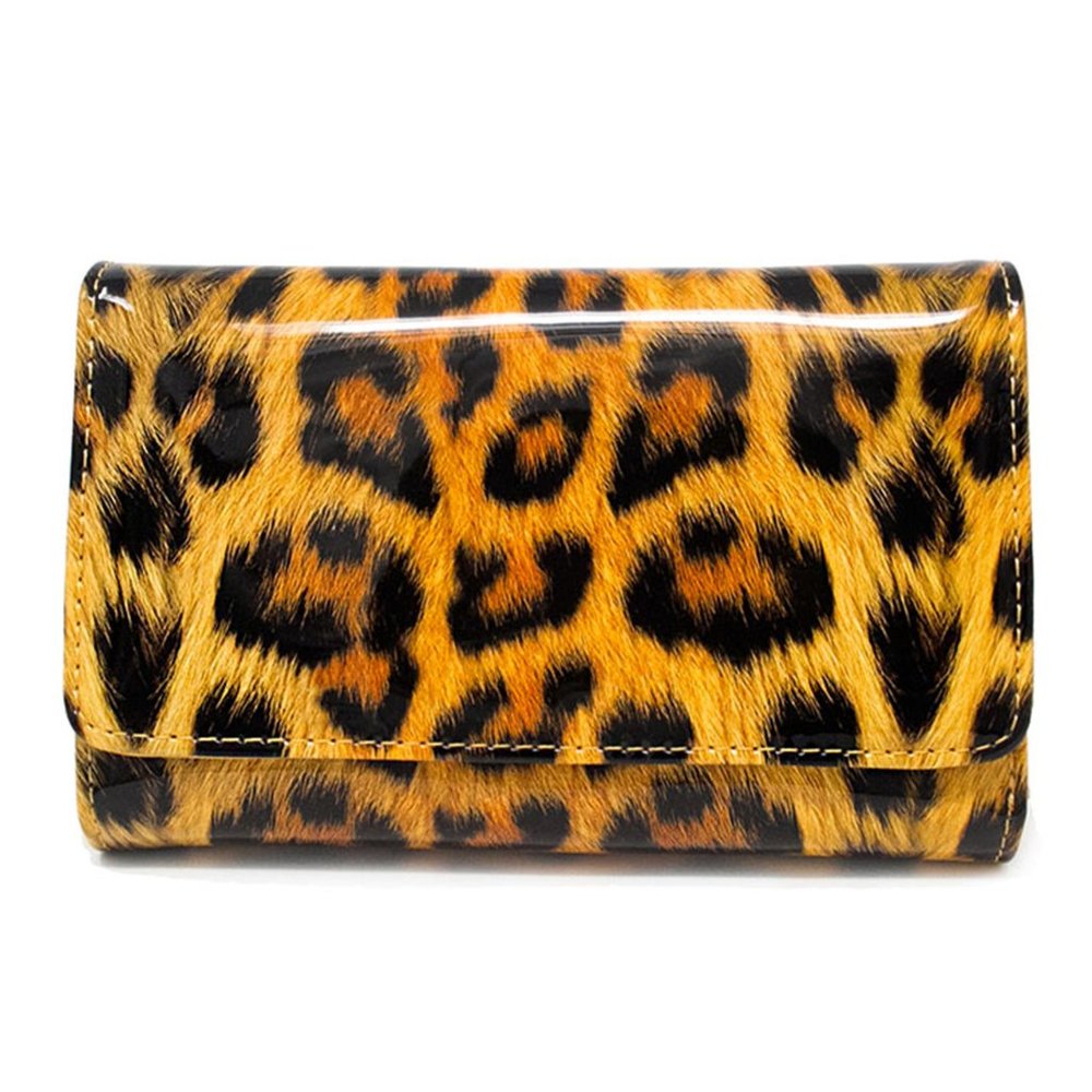 LOF Leopard Print Trifold Wallet